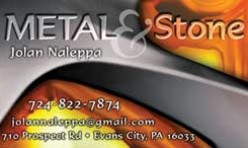 Metal & Stone Business Card