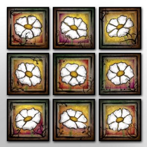 Petal White Series canvas art