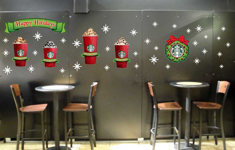 Starbucks Seasonal Decor
